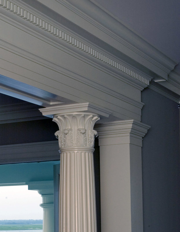 Fluted Corinthian PolyStone® Column in Chadsworth Cottage - Chadsworth ...