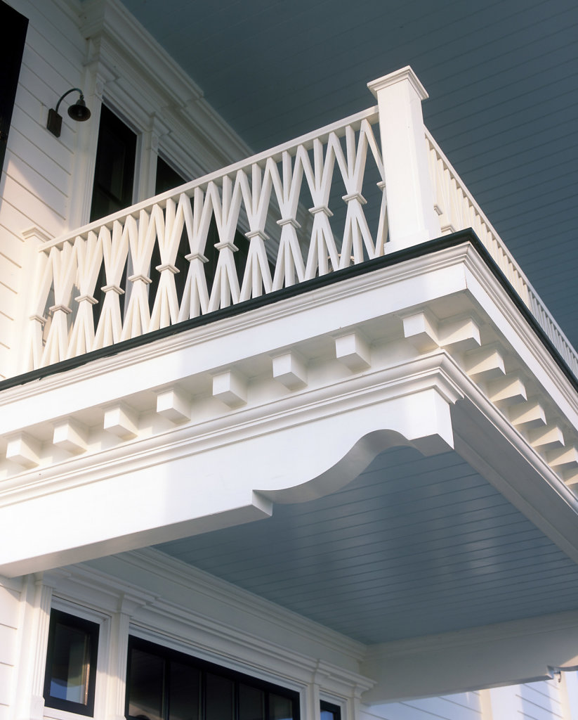 Molding and Decoration of Rear Deck at Chadsworth Cottage