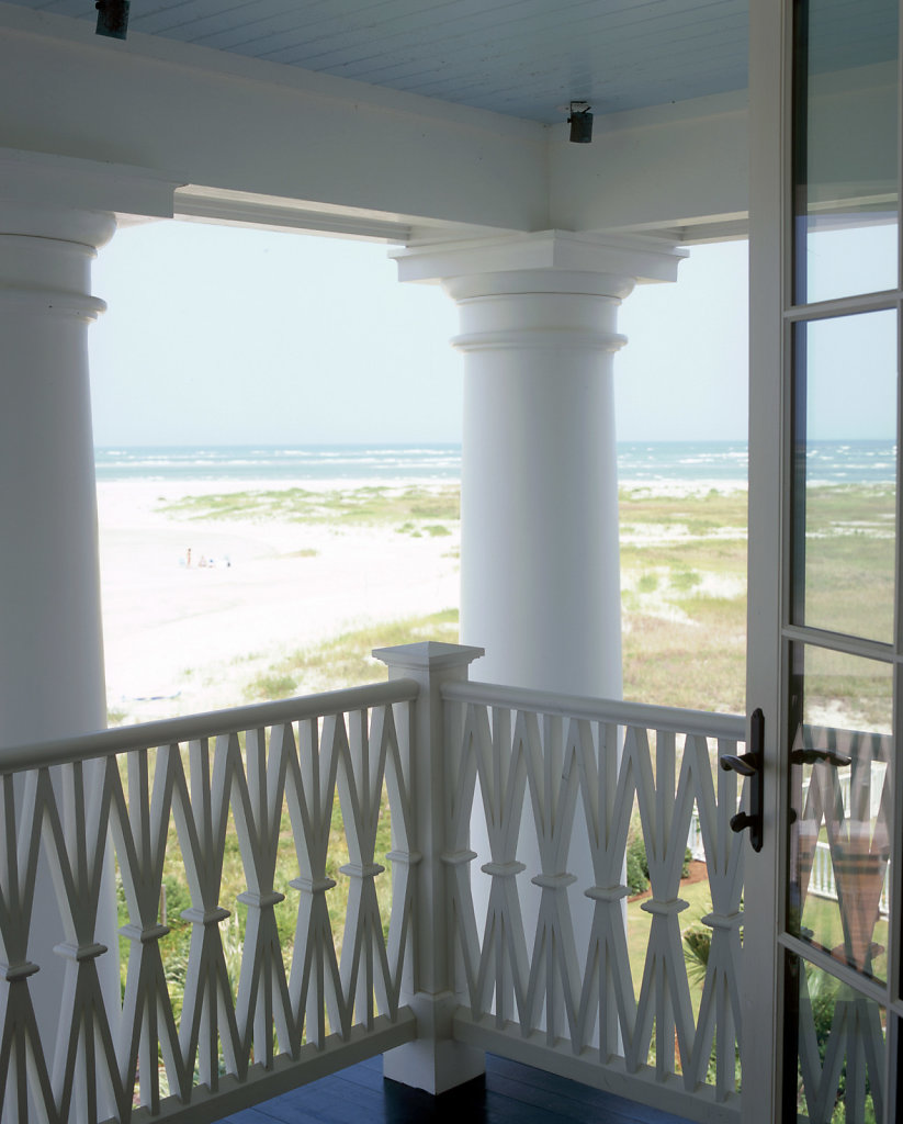 Balustrades and Tuscan Columns at Chadsworth Cottage