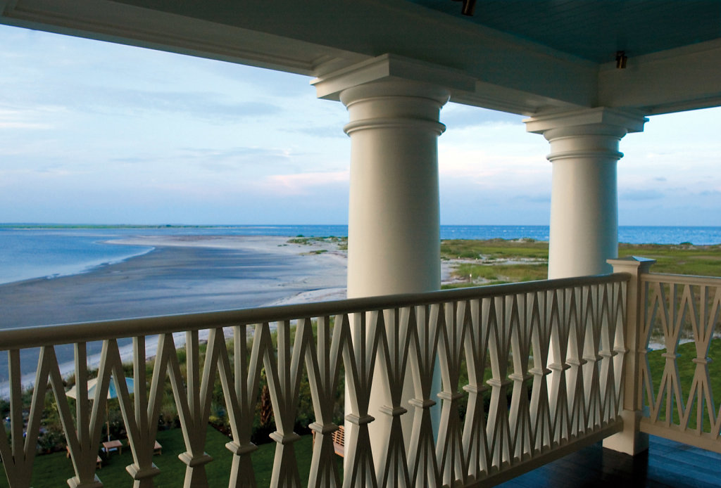 Balustrades and Tuscan Columns at Chadsworth Cottage