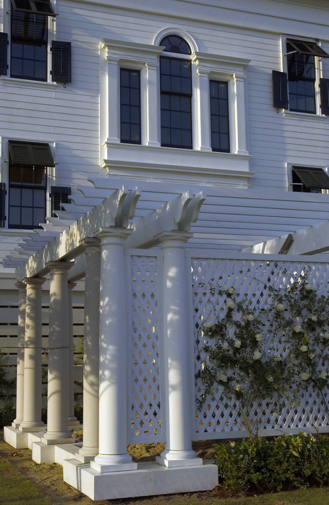 Pergola and Facade at Chadsworth Cottage