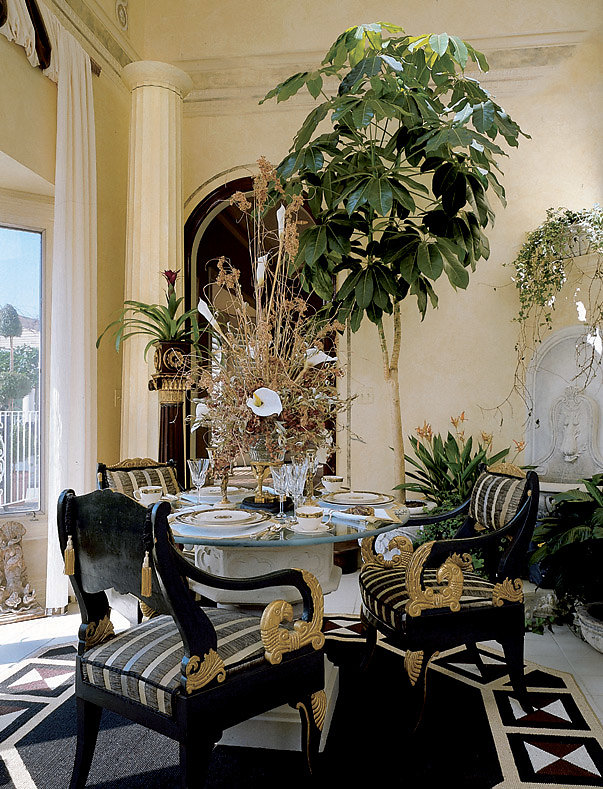 Doric Fluted Column in Master Bedroom