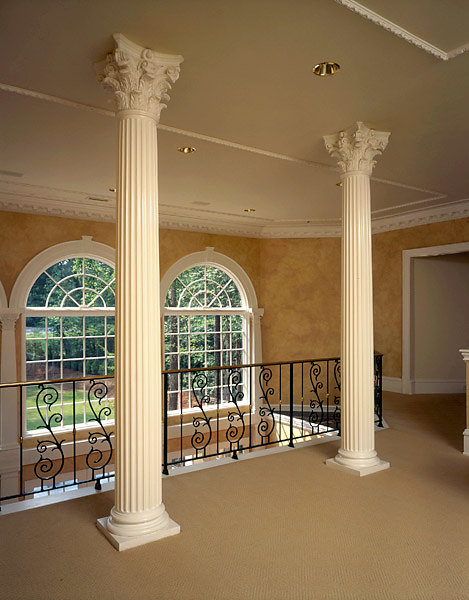 Fluted Corinthian Columns in a Loft