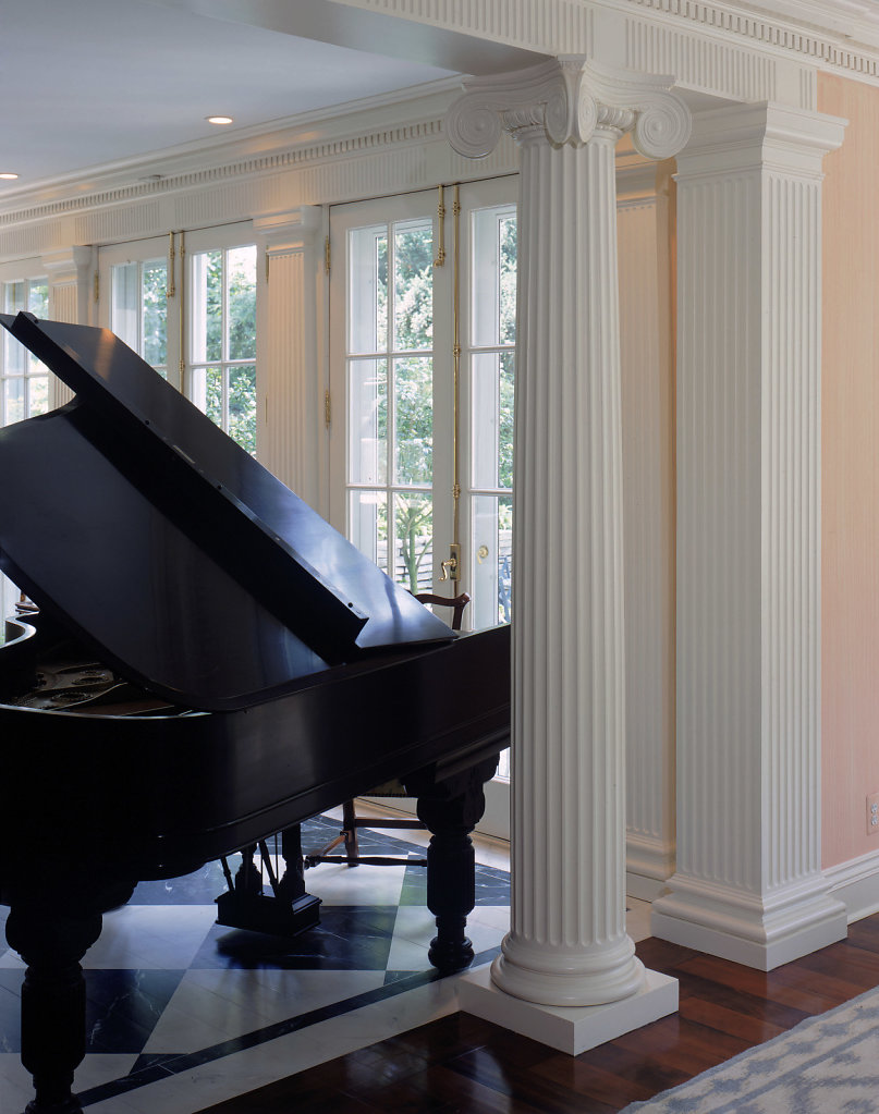 A Scamozzi-Style Column near a Piano