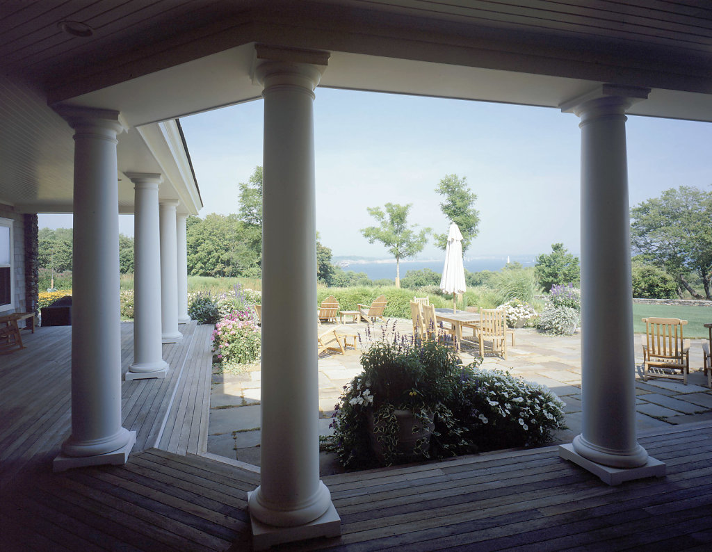 Columns on Porch Surrounding Terrace